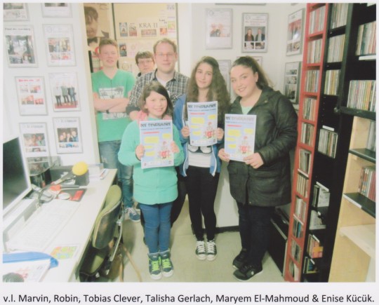 Das Schlaumeier Team von der Hanseschule besuchte uns 2014 Bild: KRA 2